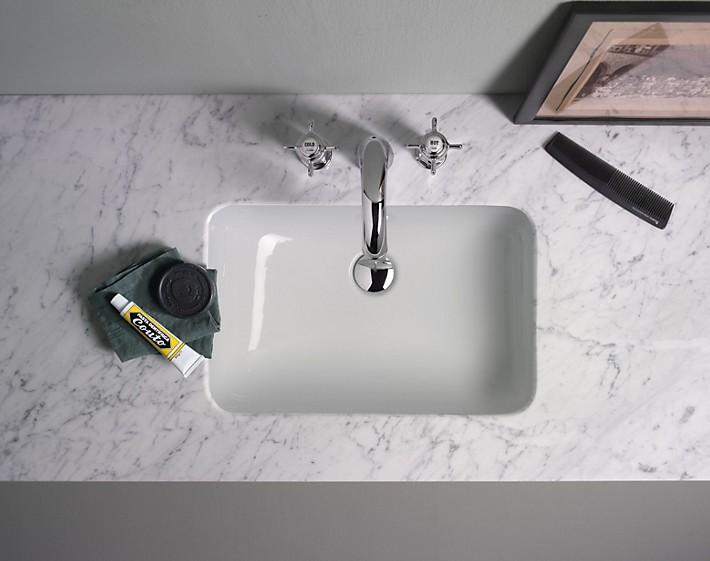 GSI Classic 50 h&aring;ndvask t/underlimning - Med overl&oslash;b - ExtraGlaze