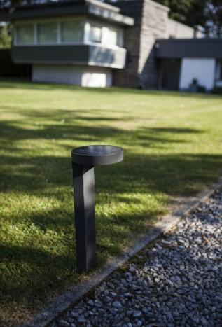 Lutec Diso Solar udend&oslash;rs standerlampe m/solceller - Gr&aring;