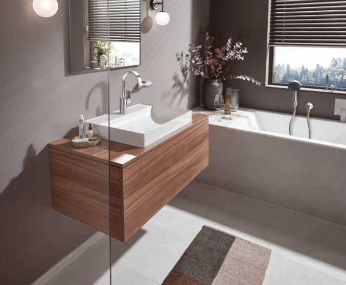 hansgrohe Vivenis 210 h&aring;ndvaskarmatur m/svingtud u/bundventil - Krom