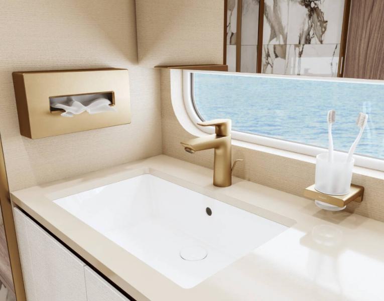 Hansgrohe Talis E110 h&aring;ndvaskarmatur m/CoolStart og l&oslash;ft-op bundventil - B&oslash;rstet bronze