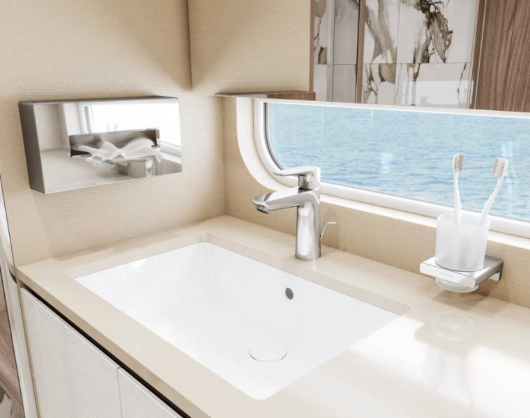 Hansgrohe Talis E110 h&aring;ndvaskarmatur m/CoolStart og l&oslash;ft-op bundventil - Krom