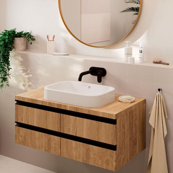 hansgrohe Vernis Blend h&aring;ndvaskarmatur t/indbygning 207 mm - Mat sort