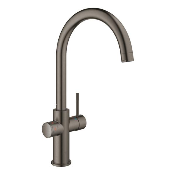 Grohe Red II Duo køkkenbatteri m/3L vandvarmer og C-tud - Børstet hard graphite Grohe Red II Duo køkkenbatteri m/3L vandvarmer og C-tud - Børstet hard graphite