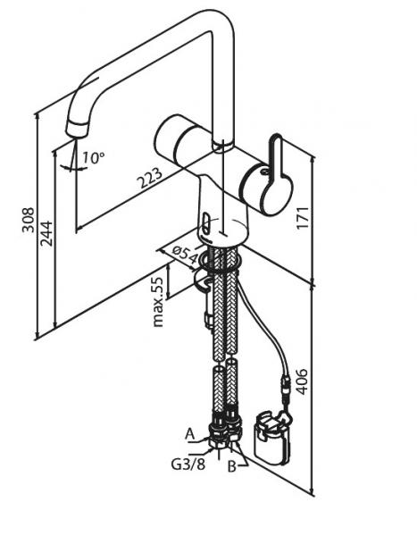 Damixa Silhouet Touchless køkkenarmatur - Krom Damixa Silhouet Touchless køkkenarmatur - Krom