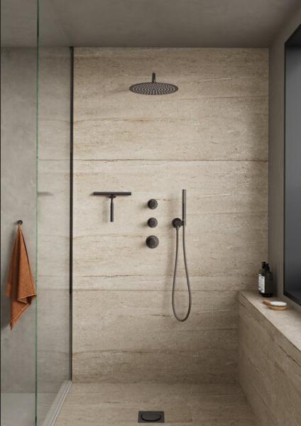 Damixa Iris XS 1 300 bruses&aelig;t til indbygning - B&oslash;rstet grafitgr&aring;