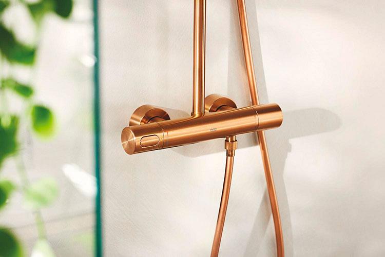 Grohe Rainshower SmartActive 310 brusesystem - Børstet warm sunset Grohe Rainshower SmartActive 310 brusesystem - Børstet warm sunset