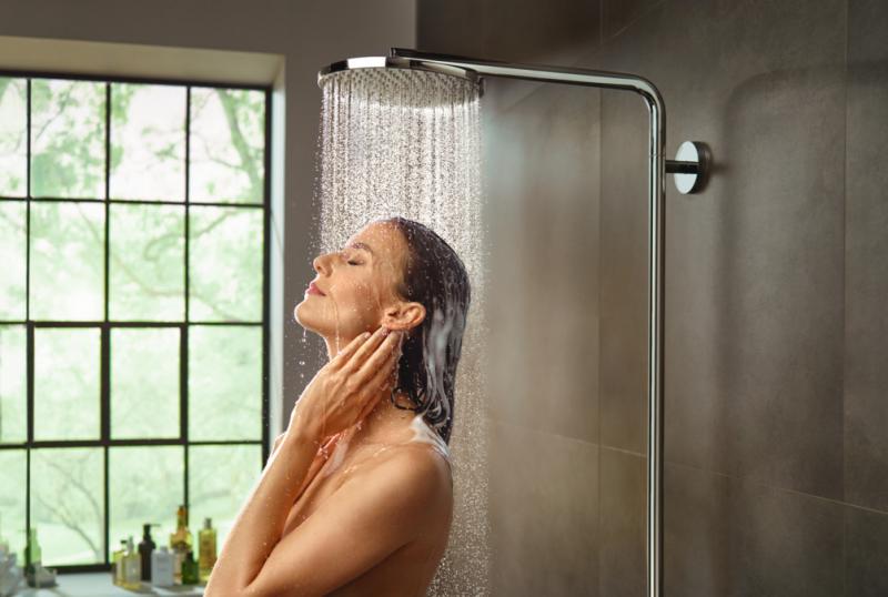 hansgrohe Raindance Select S 240 PowderRain brusesystem - B&oslash;rstet bronze