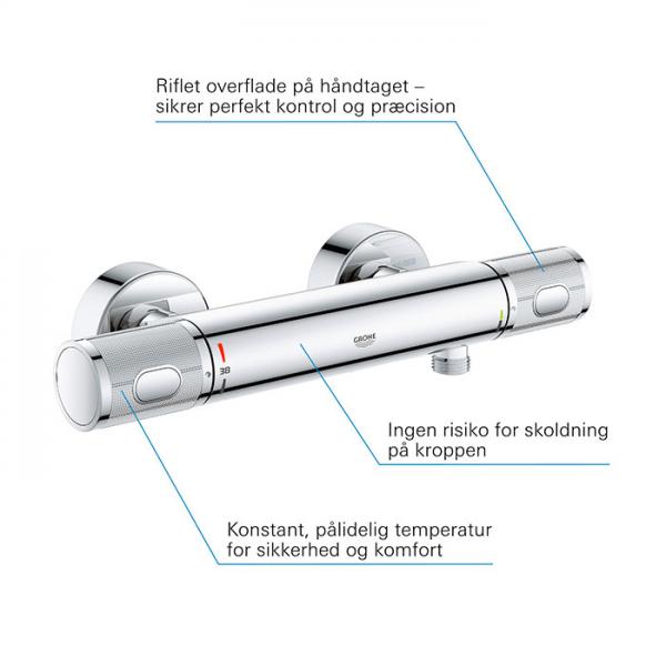 Grohe Precision Feel armatur til brus - Krom Grohe Precision Feel armatur til brus - Krom