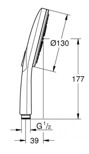 Grohe Rainshower SmartActive komplet brusesystem - 900 mm - Poleret cool sunrise