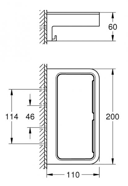 Grohe Start Cube brusekurv - Krom Grohe Start Cube brusekurv - Krom