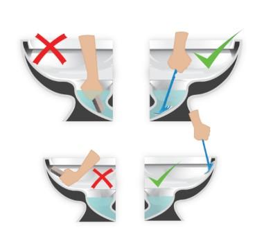 Sanimaid Paris toiletbørste med vægholder - Sort Sanimaid Paris toiletbørste med vægholder - Sort