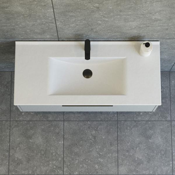 Dansani Mido+ Classic 101 møbelsæt m/Amber vask og 1 skuffe - Mat lyseblå Dansani Mido+ Classic 101 møbelsæt m/Amber vask og 1 skuffe - Mat lyseblå