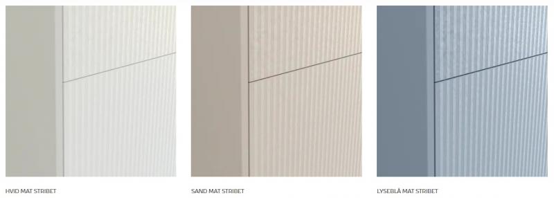 Dansani Mido+ Classic 81 m&oslash;bels&aelig;t m/Amber vask og 1 skuffe - Striber/mat sand