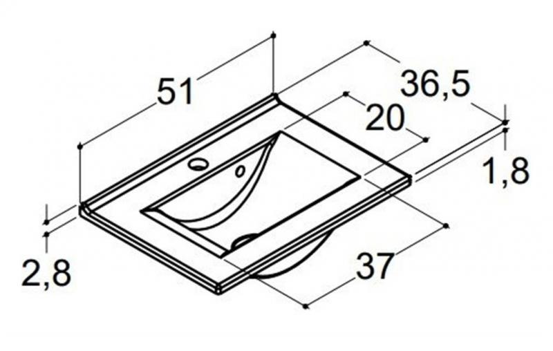 Dansani Mido+ 51 mini m&oslash;belpakke - Mat hvid h&oslash;jreh&aelig;ngslet