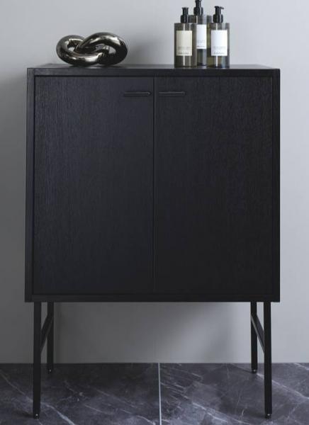 Gustavsberg Artic bens&aelig;t - 35 cm - Mat sort