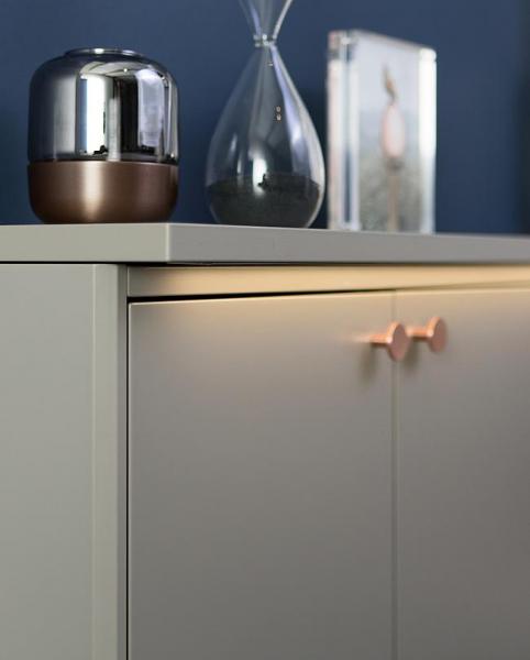 Gustavsberg Graphic topplade m/lys - Lille dybde - Gr&aring;