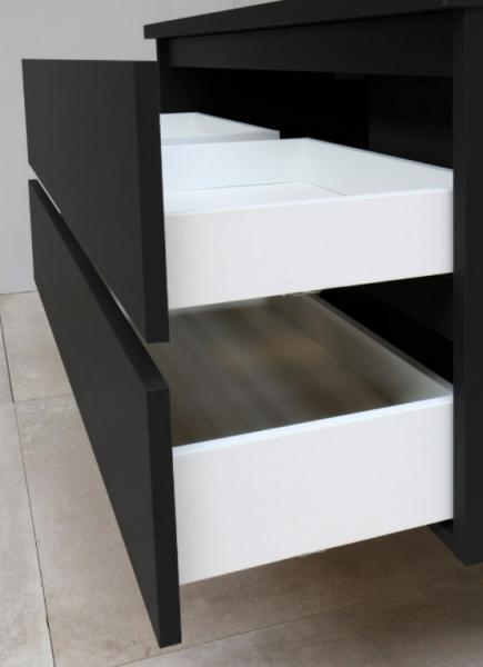 Sanibell Online 100 m&oslash;belpakke - Mat Sort - Flatpack