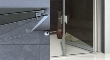 Dansani Match B+B bruseniche m/foldedøre - 80x80 cm - Klar glas/mat krom Dansani Match B+B bruseniche m/foldedøre - 80x80 cm - Klar glas/mat krom