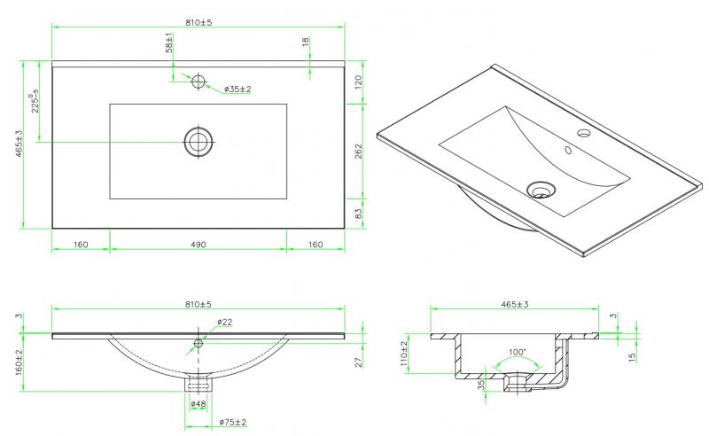 Cass&oslash;e Soft 80 m&oslash;bels&aelig;t - Mat sort