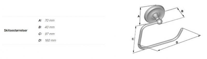 Smedbo Villa tilbeh&oslash;rspakke til bad 2 - Krom