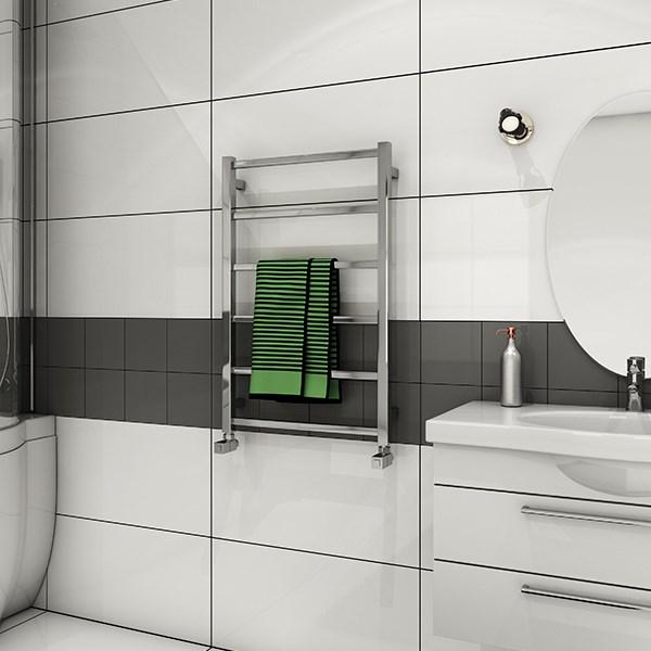 Str&oslash;mberg Hagen h&aring;ndkl&aelig;det&oslash;rrer til kombidrift - 50x78 cm - Krom