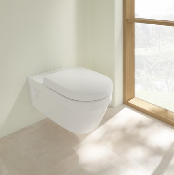 Villeroy & Boch ViCare Rimless v&aelig;gh&aelig;ngt toilet - Hvid