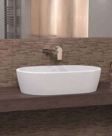 V&B Architectura 60 fritst&aring;ende bowlevask - Med overl&oslash;b