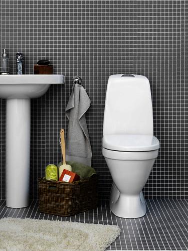 Gustavsberg Nautic toilet 5500L m/skjult S-lås Gustavsberg Nautic toilet 5500L m/skjult S-lås