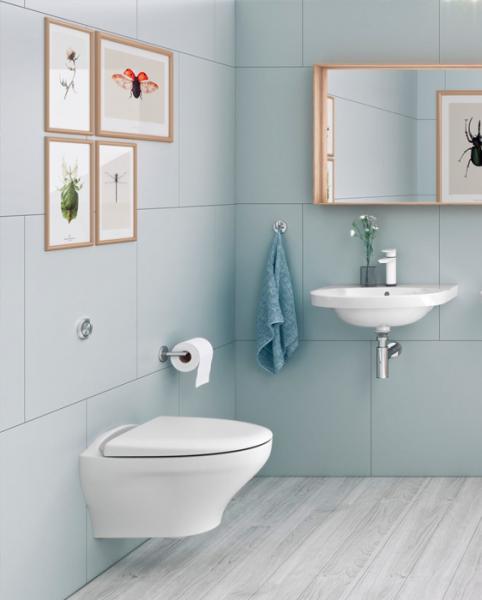 Gustavsberg 5560 Nautic 60 håndvask t/væg - Uden overløb - 1 hanehul - Ceramic+ Gustavsberg 5560 Nautic 60 håndvask t/væg - Uden overløb - 1 hanehul - Ceramic+