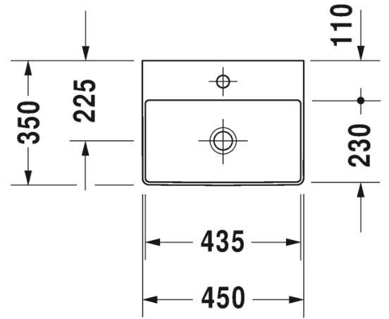 Duravit DuraSquare 45 m&oslash;belpakke inkl. mat sort metalkonsol