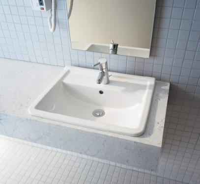 Duravit Starck 3 56 h&aring;ndvask t/nedf&aelig;ldning