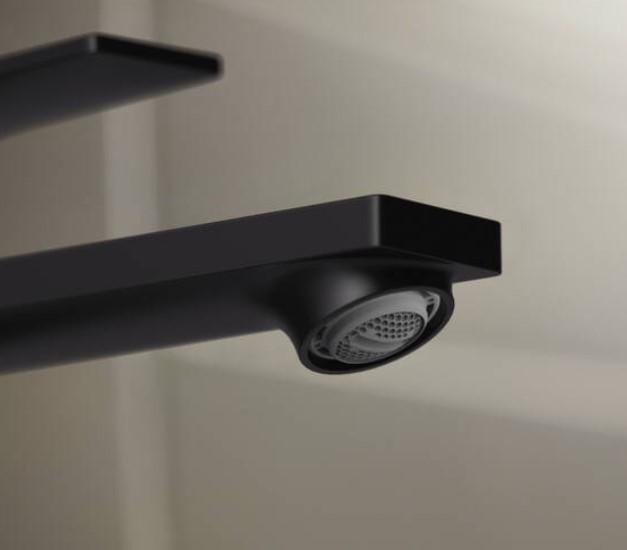 Hansgrohe Rebris E 240 h&aring;ndvaskarmatur m/Coolstart og l&oslash;ft-op bundventil - Mat sort