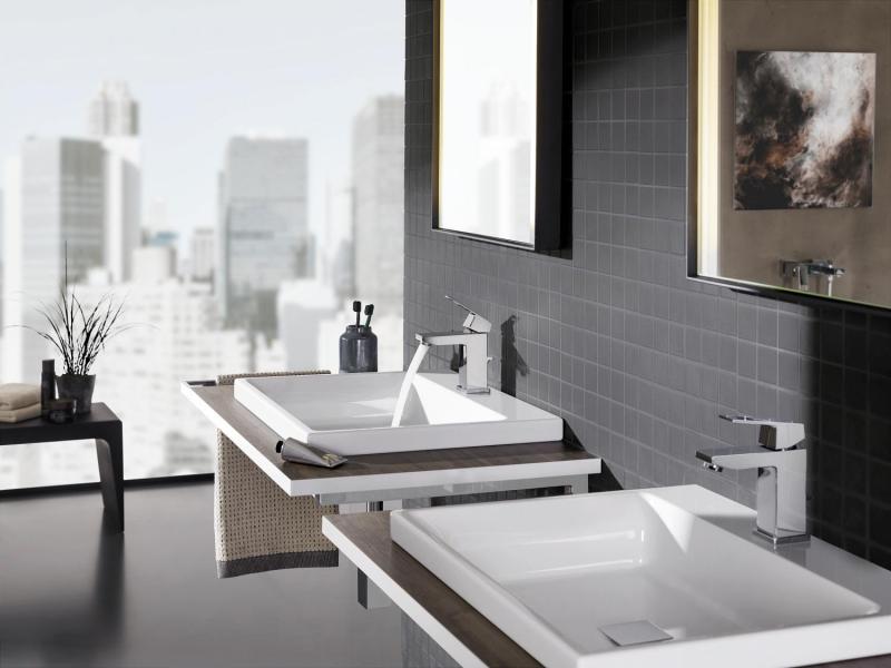 Grohe Essence New M håndvaskarmatur m/bundventil - Poleret hard graphite Grohe Essence New M håndvaskarmatur m/bundventil - Poleret hard graphite