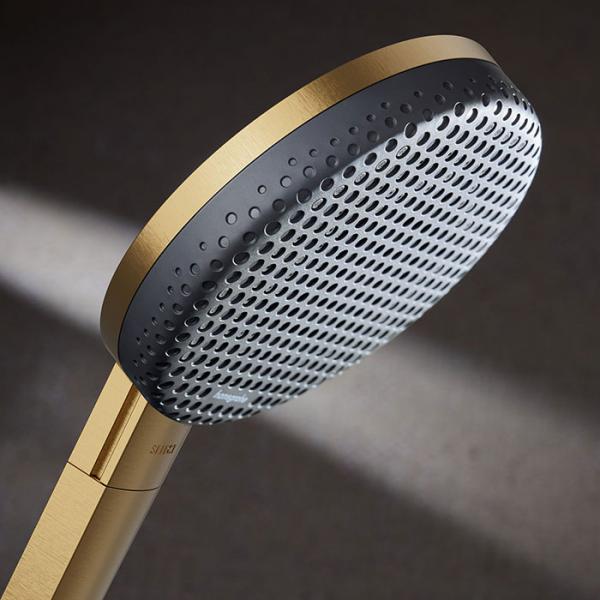 hansgrohe Raindance Alive S Showerpipe 300 2jet m/ShowerSelect Comfort og EcoSmart - B&oslash;rstet bronze