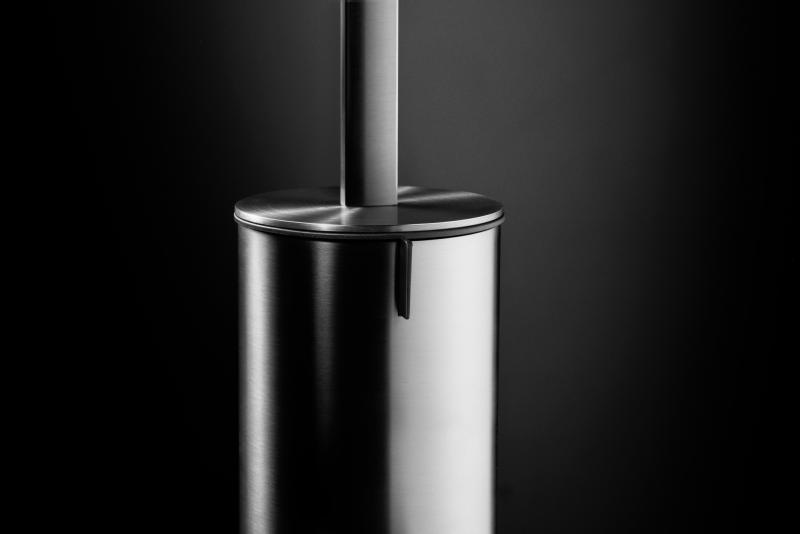 Unidrain ReFrame toiletbørste til gulv - Børstet stål Unidrain ReFrame toiletbørste til gulv - Børstet stål