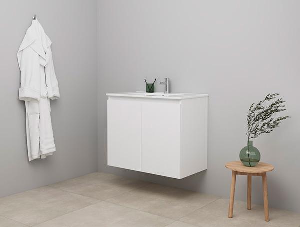 Sanibell Online 81 m&oslash;bels&aelig;t m/grebsfri l&aring;ger - Mat hvid