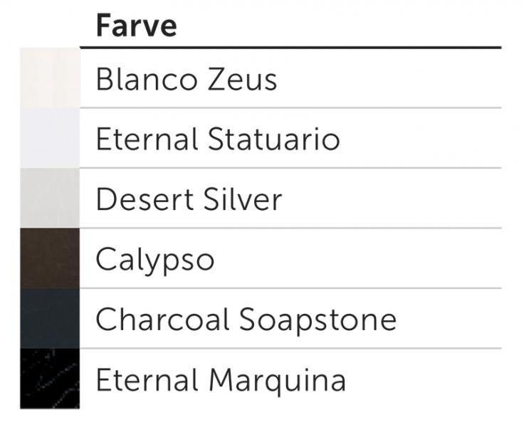 Dansani Silestone bordplade 160 cm - Eternal Statuario Dansani Silestone bordplade 160 cm - Eternal Statuario