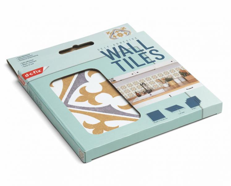 D-C-fix selvkl&aelig;bende fliser til v&aelig;g - Nadia gold