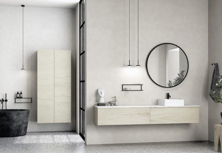 Dansani YOU Moon 90 rundt spejl m/lysstyring - Børstet messing Dansani YOU Moon 90 rundt spejl m/lysstyring - Børstet messing