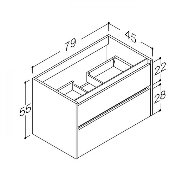 Strømberg Lux 80 møbelsæt - Olive grøn Strømberg Lux 80 møbelsæt - Olive grøn