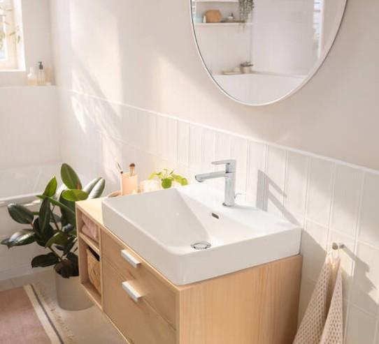 hansgrohe Rebris S 110 h&aring;ndvaskarmatur m/bundventil - Krom