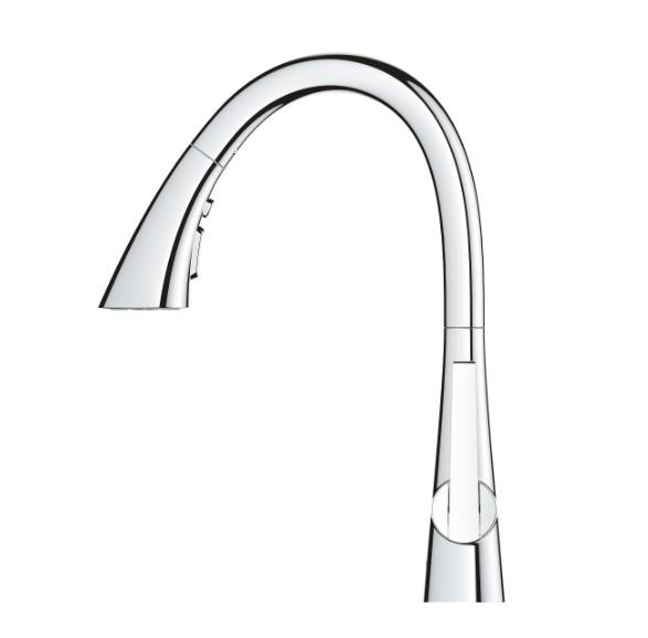 Grohe Zedra køkkenarmatur m/C-tud og udtræk - Krom Grohe Zedra køkkenarmatur m/C-tud og udtræk - Krom