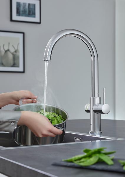 Grohe Red II Duo køkkenbatteri m/3L vandvarmer og C-tud - Krom Grohe Red II Duo køkkenbatteri m/3L vandvarmer og C-tud - Krom