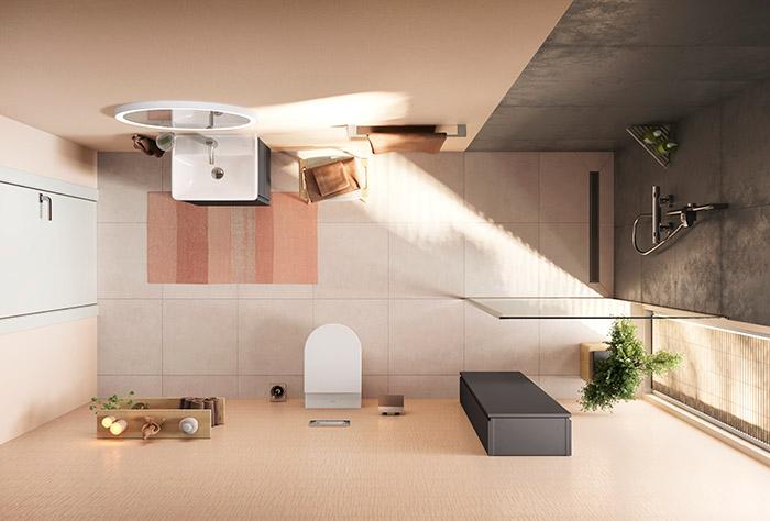 hansgrohe Activera Select S 95 komplet brusesystem 2jet m/EcoSmart - Krom