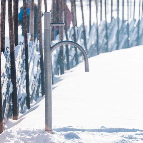 Frostline DUO Classic vandpost - Rustfrit st&aring;l