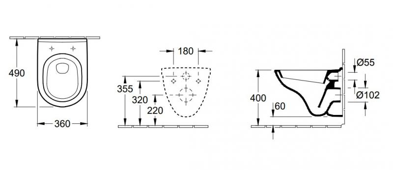 V&B O.novo Compact toiletpakke inkl. cisterne, hvid betjeningsplade og sæde m/ soft-close V&B O.novo Compact toiletpakke inkl. cisterne, hvid betjeningsplade og sæde m/ soft-close