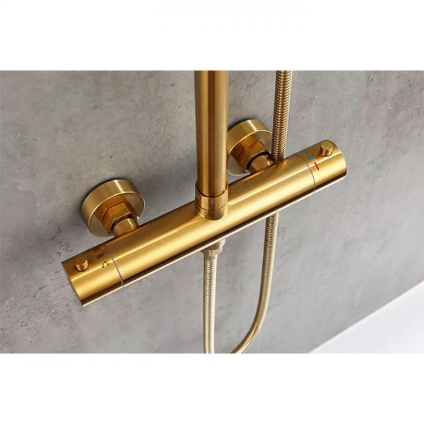 Lavabo Studio og Mira RS komplet pakke til badev&aelig;relset - B&oslash;rstet messing PVD