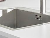 Enkeltvask i rustfrit st�l